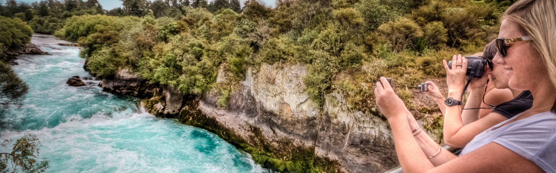 Photo opportunity at Huka Falls